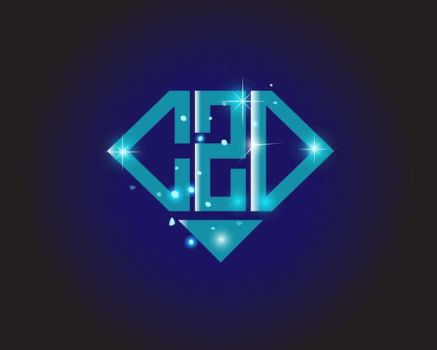 Plantilla de icono de vector de diseño de logotipo moderno inicial CZO