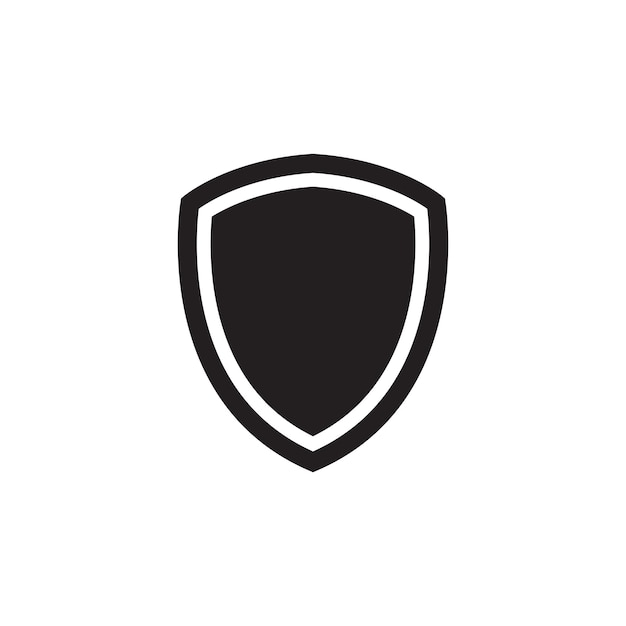 plantilla de icono de vector de escudo