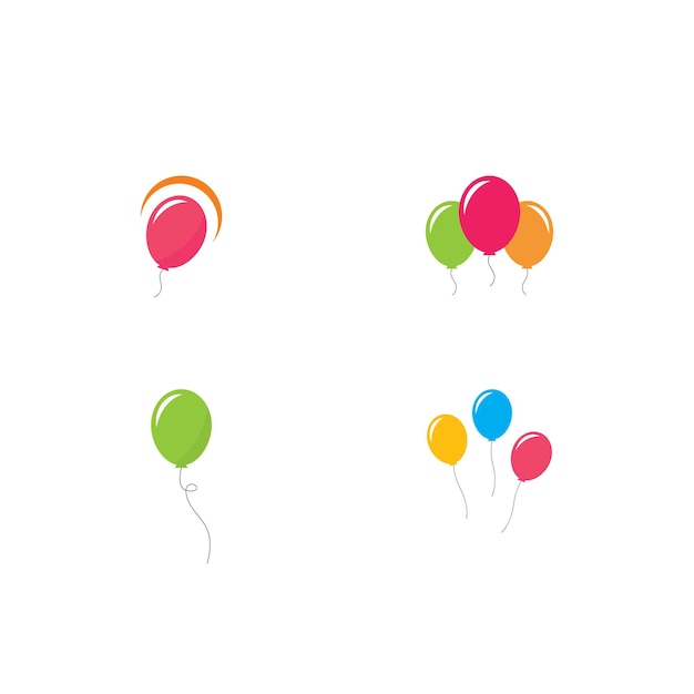 Plantilla de icono de vector de globo