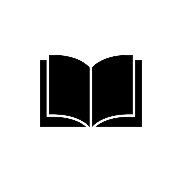 Plantilla de icono de vector de libro