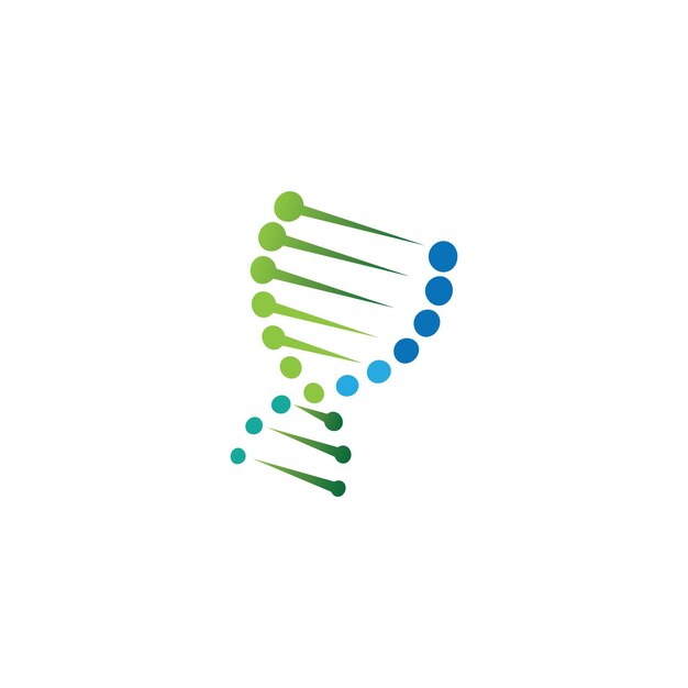 Plantilla de icono de vector de logotipo de ADN