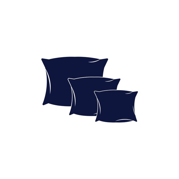 Plantilla de icono de vector de logotipo de almohada