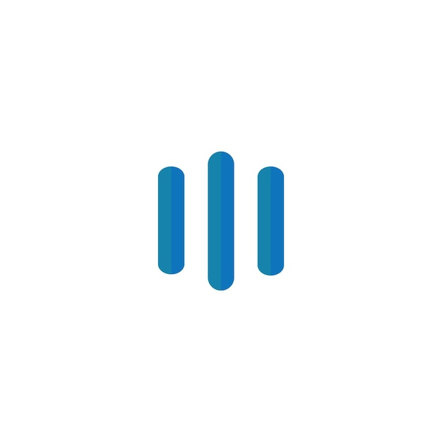 plantilla de icono de vector de logotipo de ilustración de onda de sonido