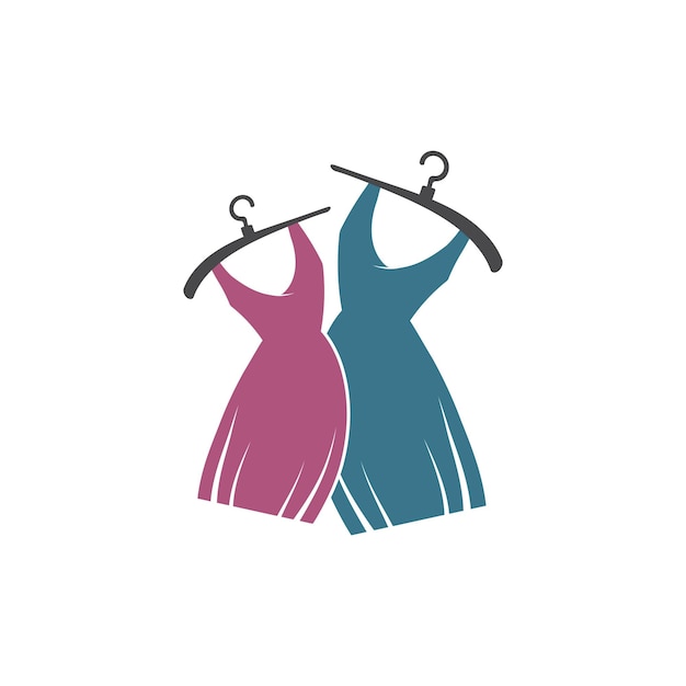 Plantilla de icono de vector de logotipo de moda de tienda de ropa