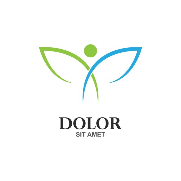 Plantilla de icono de vector de logotipo de personas