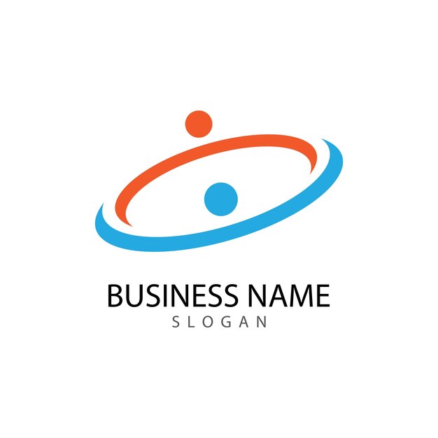 Plantilla de icono de vector de logotipo de personas