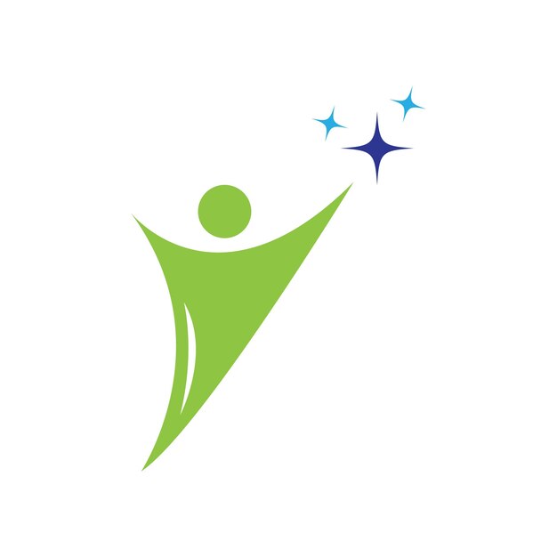 Plantilla de icono de vector de logotipo de personas