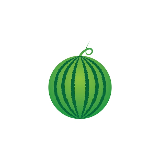 Plantilla de icono de vector de logotipo de sandía