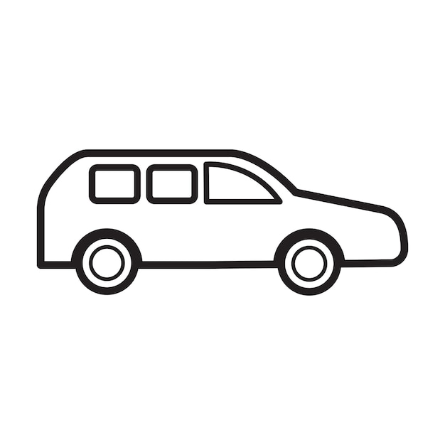 plantilla de icono vectorial de automóvil logotipo colección de moda diseño plano