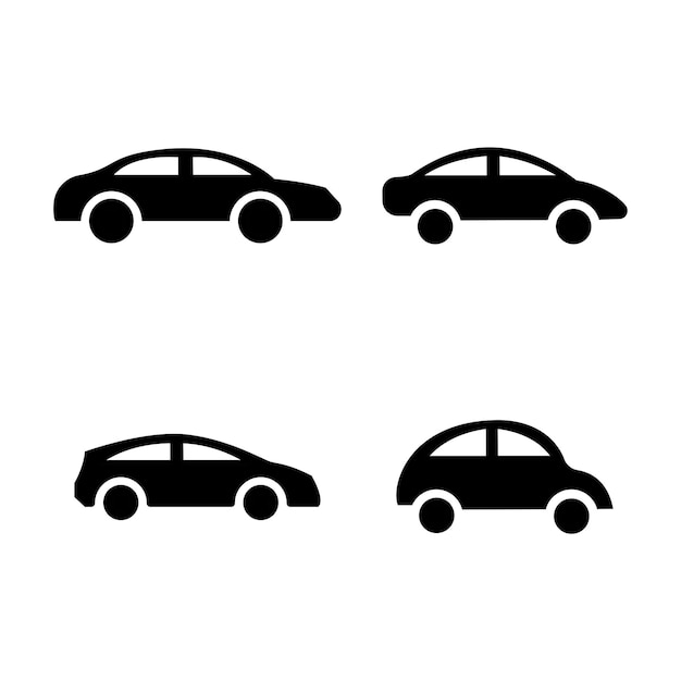 plantilla de icono vectorial de automóvil logotipo colección de moda diseño plano
