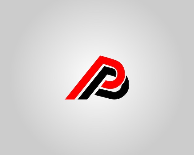Plantilla de icono vectorial de diseño de logotipo de monograma vinculado a letras de PP