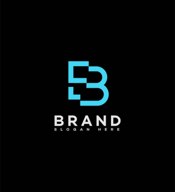 plantilla de identidad de la marca EB BE Letter Logo Icon