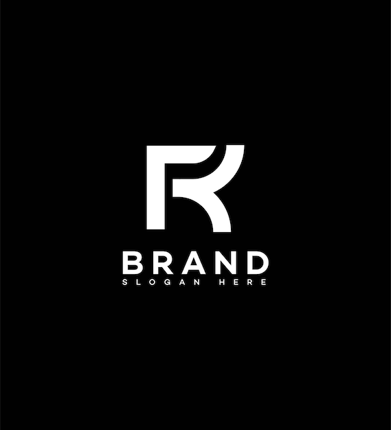 plantilla de identidad de marca con el icono de la letra FK KF