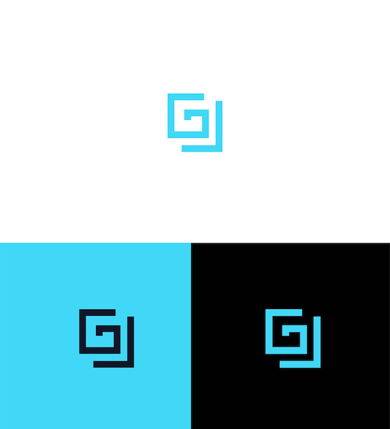 plantilla de identidad de marca del icono de la letra GJJ