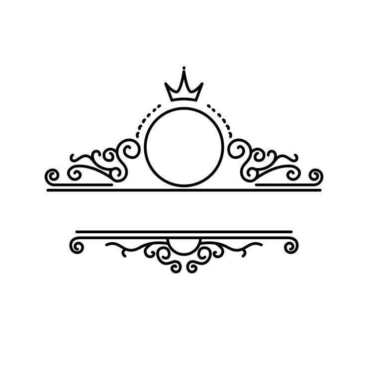 Vector plantilla de ilustración de la cresta heráldica