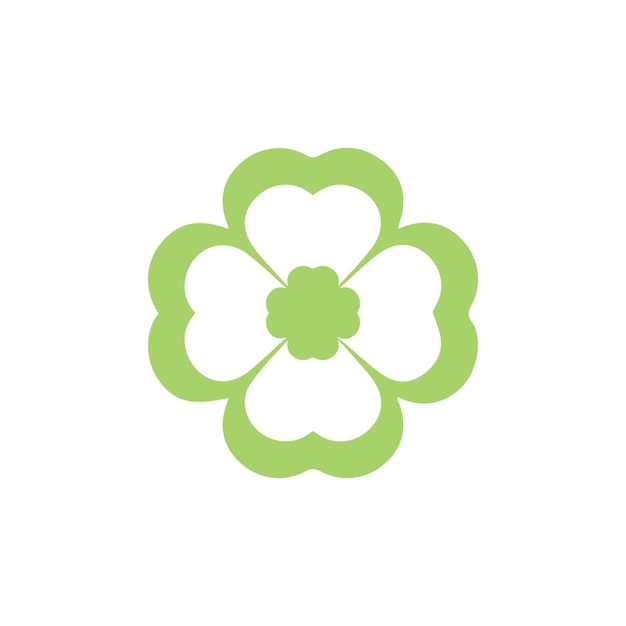 Plantilla de ilustración de diseño de flores de icono de plumeria de belleza