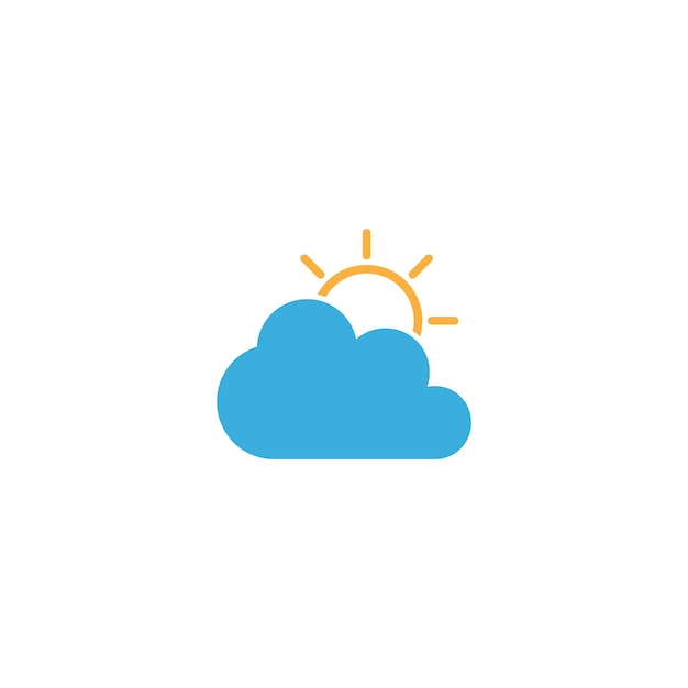 Plantilla de ilustración de diseño de icono de logotipo de nube