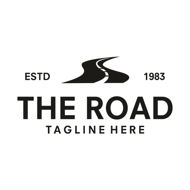 plantilla de ilustración del diseño del icono vectorial del logotipo de la carretera