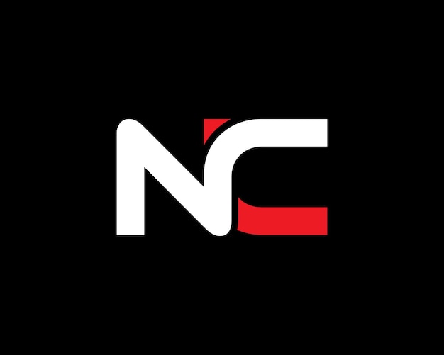 Plantilla de ilustración de diseño de logotipo de letra 'NC' del alfabeto