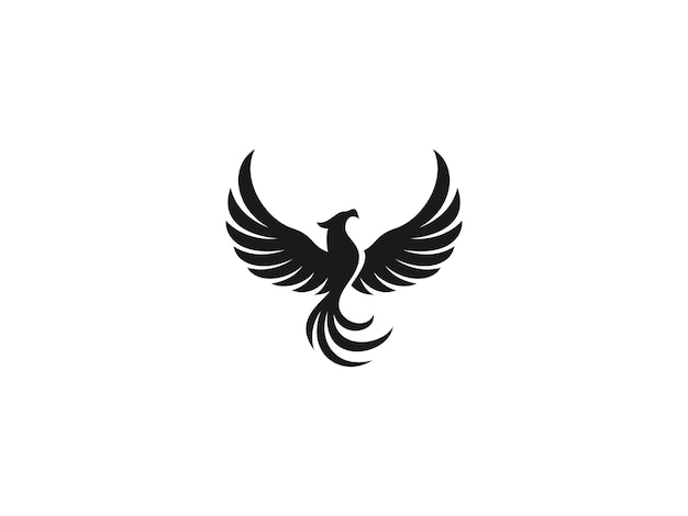 la plantilla de la ilustración del icono vectorial del logotipo de phoenix