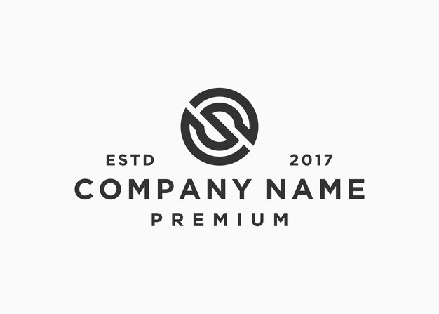 plantilla de ilustración de vector de diseño de logotipo de círculo de letra s