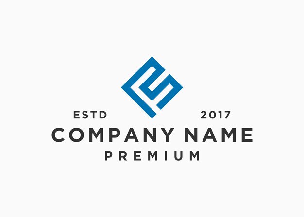 plantilla de ilustración de vector de diseño de logotipo cuadrado de letra f