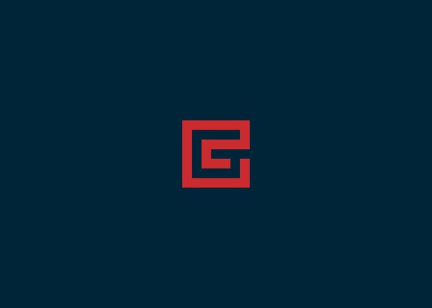 plantilla de ilustración de vector de diseño de logotipo cuadrado de letra g