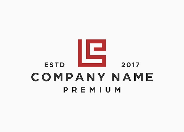 plantilla de ilustración de vector de diseño de logotipo cuadrado de letra lc
