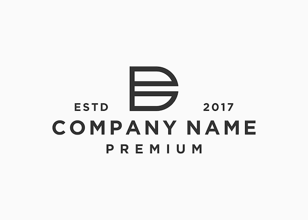plantilla de ilustración de vector de diseño de logotipo de letra d