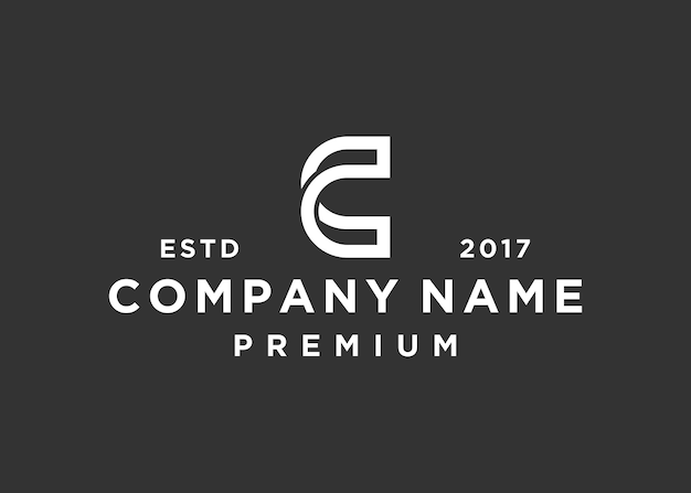 plantilla de ilustración de vector de diseño de logotipo de letra inicial c