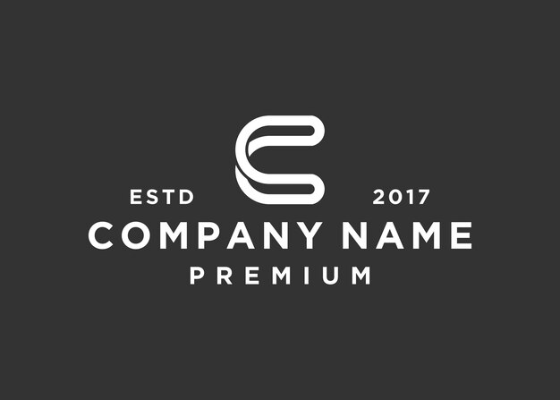 plantilla de ilustración de vector de diseño de logotipo de letra inicial c