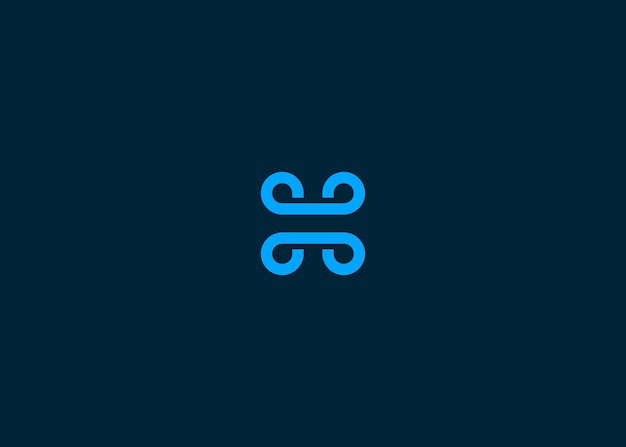 plantilla de ilustración de vector de diseño de logotipo de letra inicial h