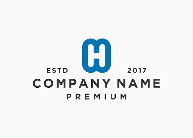 plantilla de ilustración de vector de diseño de logotipo de letra inicial h