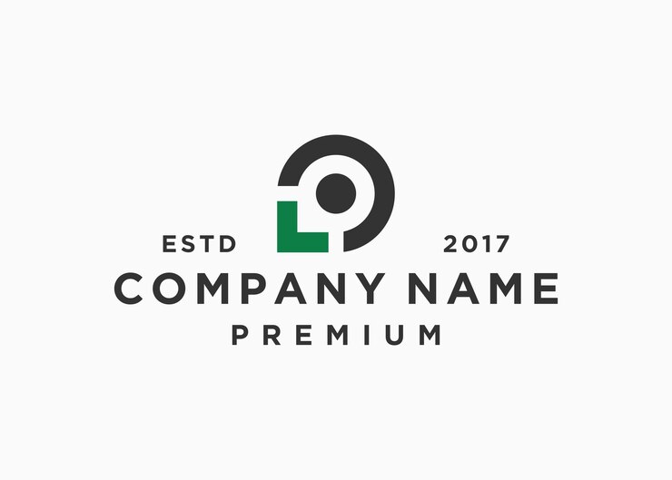 Vector plantilla de ilustración de vector de diseño de logotipo de letra inicial lo