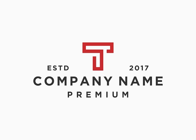 plantilla de ilustración de vector de diseño de logotipo de letra inicial ts o st