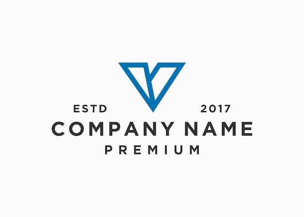 plantilla de ilustración de vector de diseño de logotipo de letra inicial v