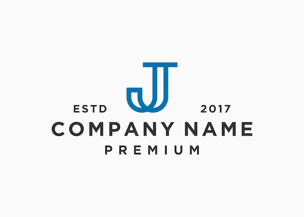 plantilla de ilustración de vector de diseño de logotipo de letra j