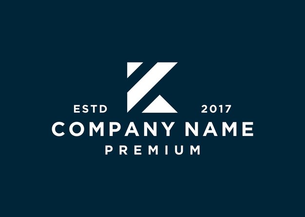 plantilla de ilustración de vector de diseño de logotipo de letra k