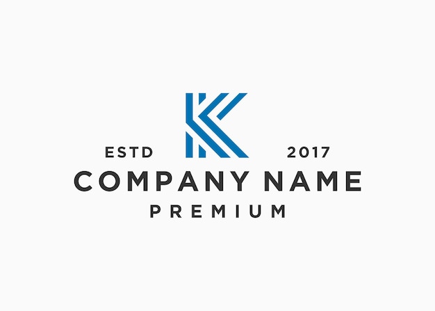 plantilla de ilustración de vector de diseño de logotipo de letra k