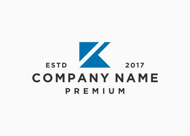 plantilla de ilustración de vector de diseño de logotipo de letra k