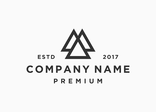 plantilla de ilustración de vector de diseño de logotipo de letra m
