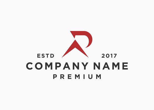 plantilla de ilustración de vector de diseño de logotipo de letra r