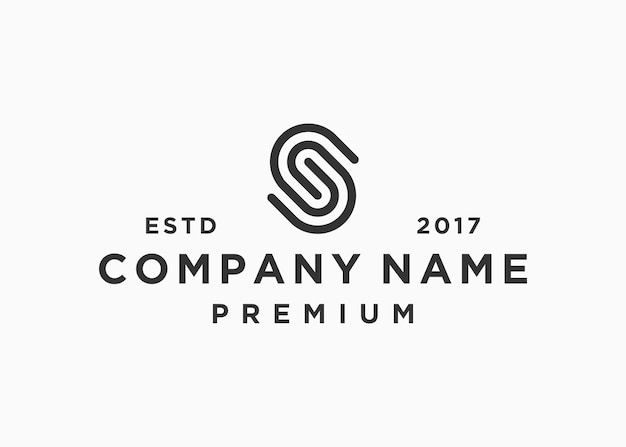 plantilla de ilustración de vector de diseño de logotipo de letra s iniciales