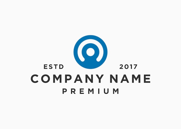 plantilla de ilustración de vector de diseño de logotipo de robot