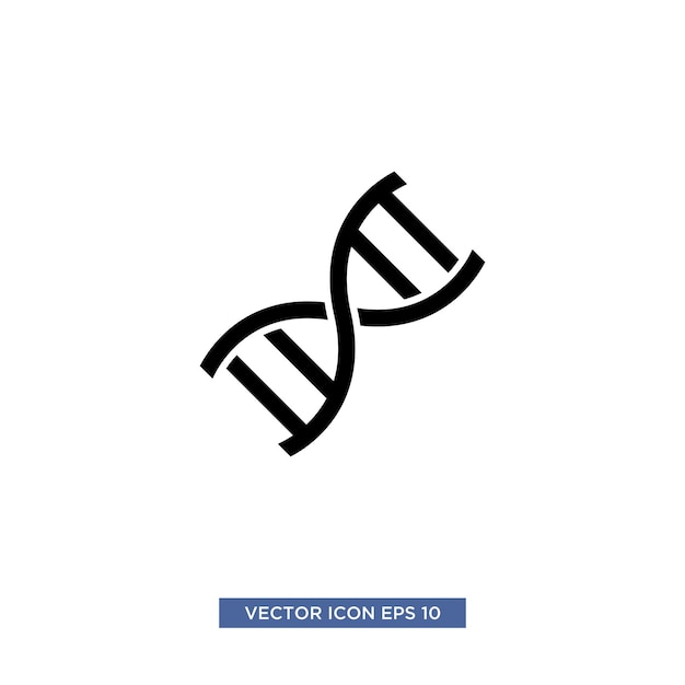 Plantilla de ilustración de vector de icono de ADN
