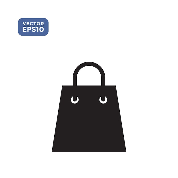 Plantilla de ilustración de vector de icono de bolsa
