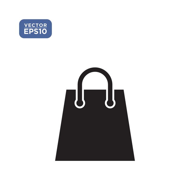 Plantilla de ilustración de vector de icono de bolsa