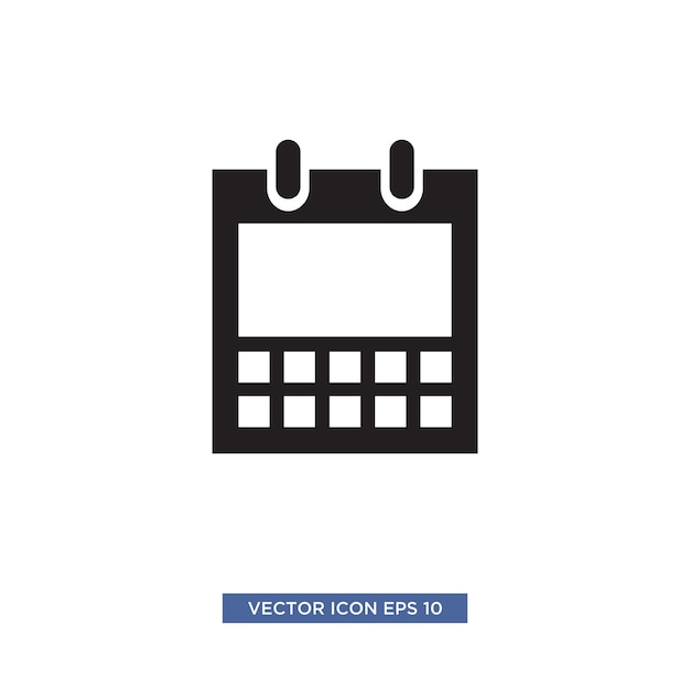 plantilla de ilustración de vector de icono de calendario