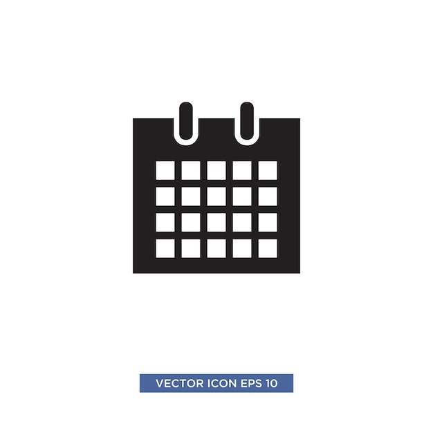 plantilla de ilustración de vector de icono de calendario