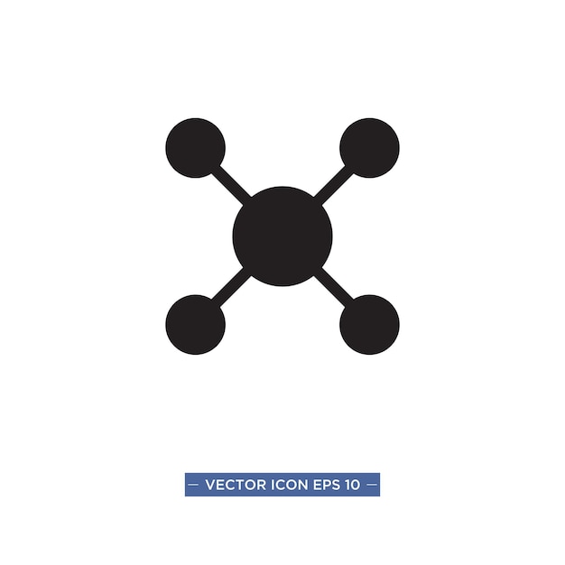 Plantilla de ilustración de vector de icono de conexiones